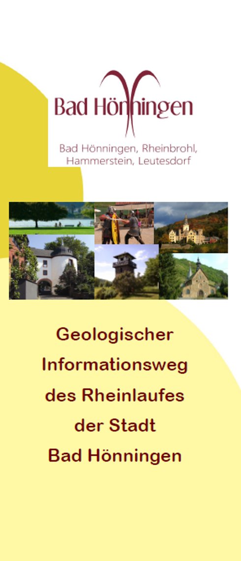 Geologischer Informationsweg des Rheinufers der Stadt Bad Hönningen Flyer